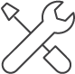 Wrench and tool icon