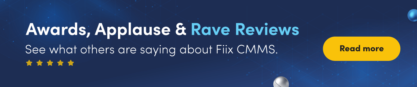 Fiix Awards: See what others are saying about Fiix CMMS